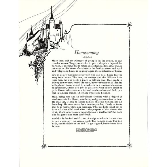 Poem For Homecoming Program None and/or Unknown | Other | Homecoming Hal Borland 97s Poem Retro ...